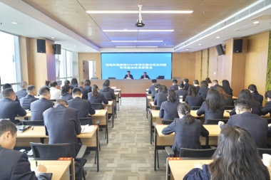 【清廉•财鑫】湖南财鑫集团召开2024年深化靠企吃企问题专项整治工作动员部署会
